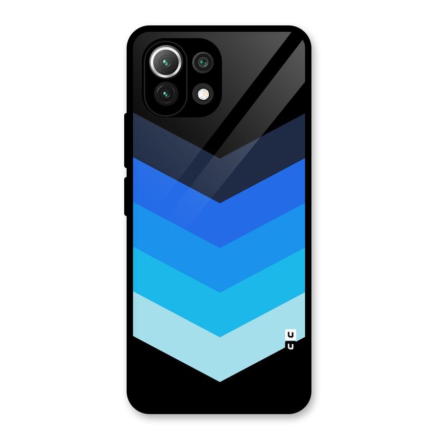 Shades Colors Glass Back Case for Mi 11 Lite