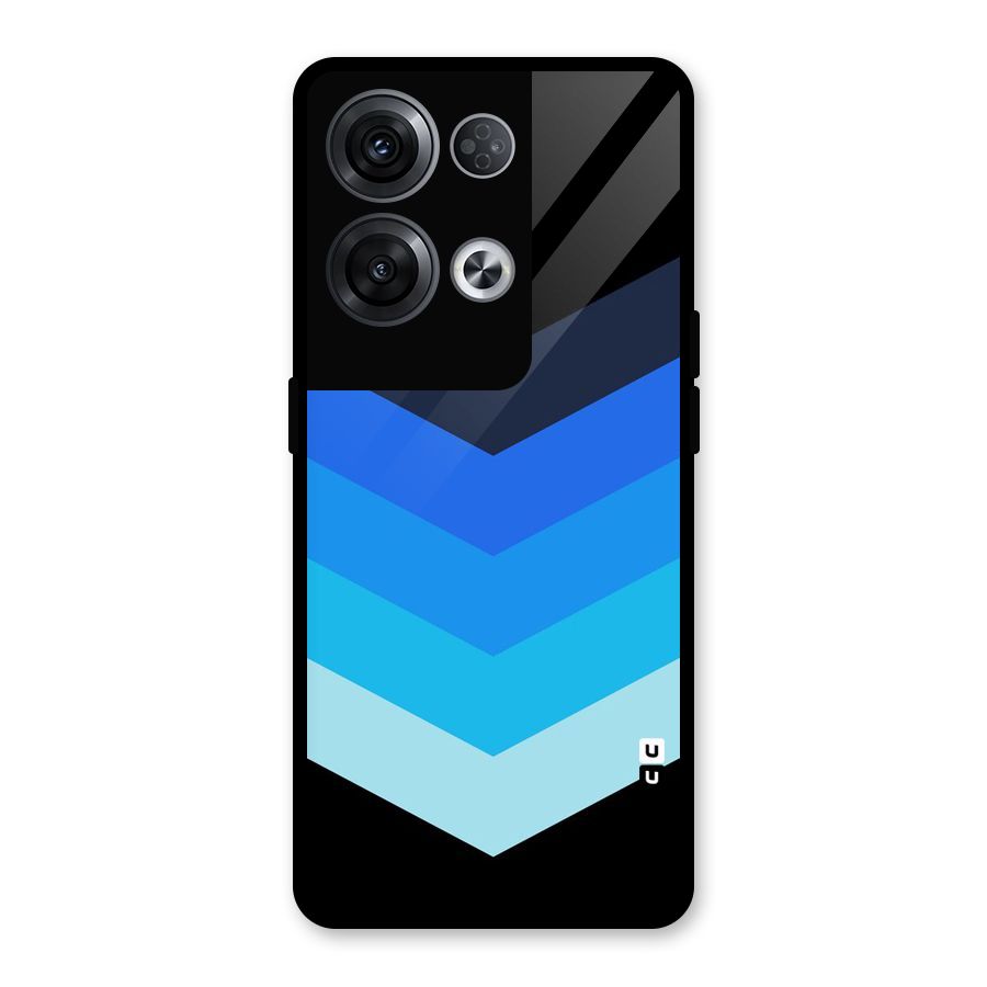 Shades Colors Glass Back Case for Oppo Reno8 Pro 5G