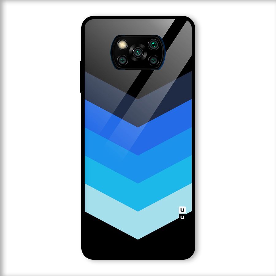 Shades Colors Glass Back Case for Poco X3