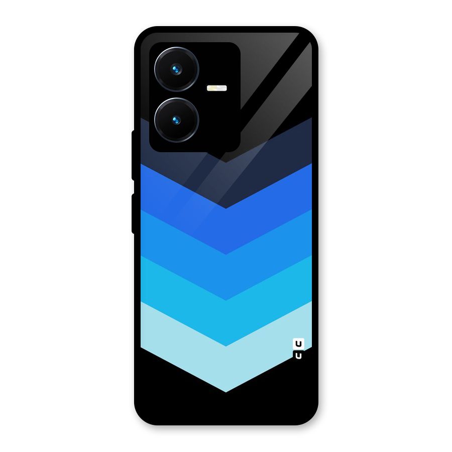 Shades Colors Glass Back Case for Vivo Y22