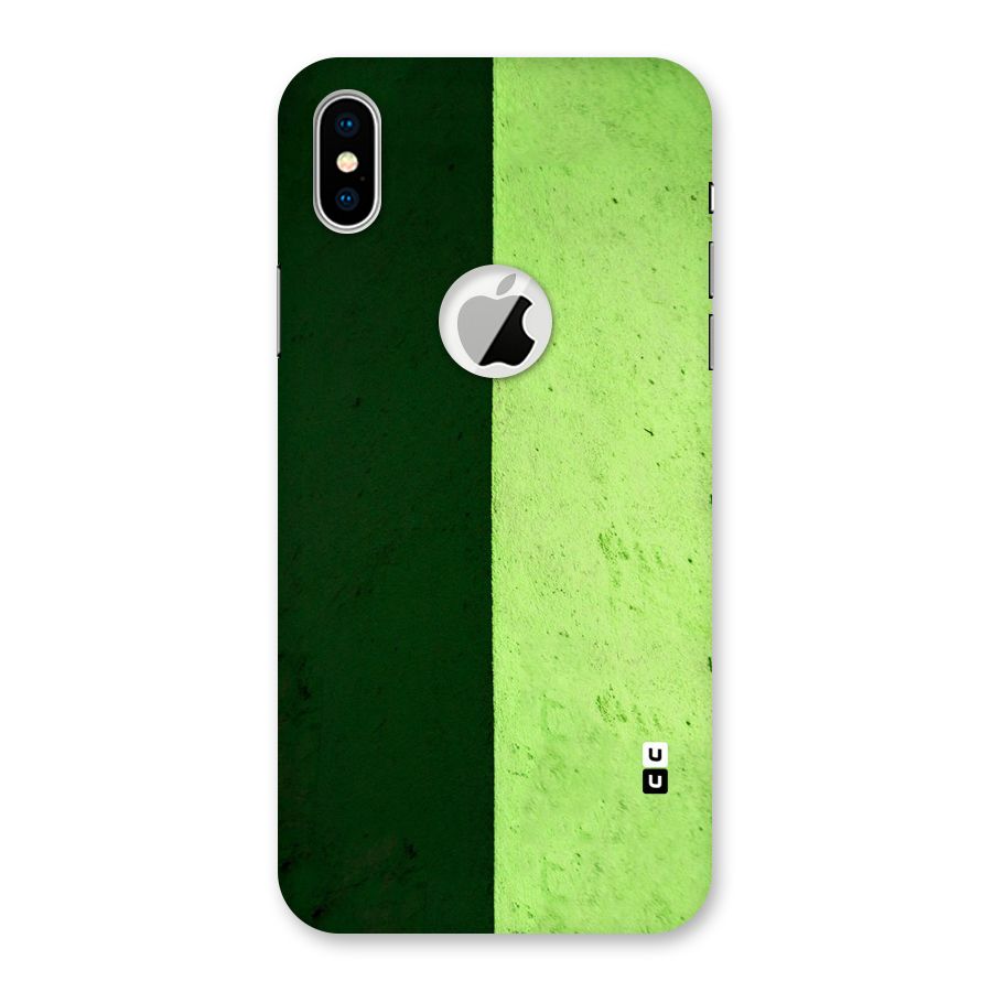 Shades Half Back Case for iPhone XS Logo Cut