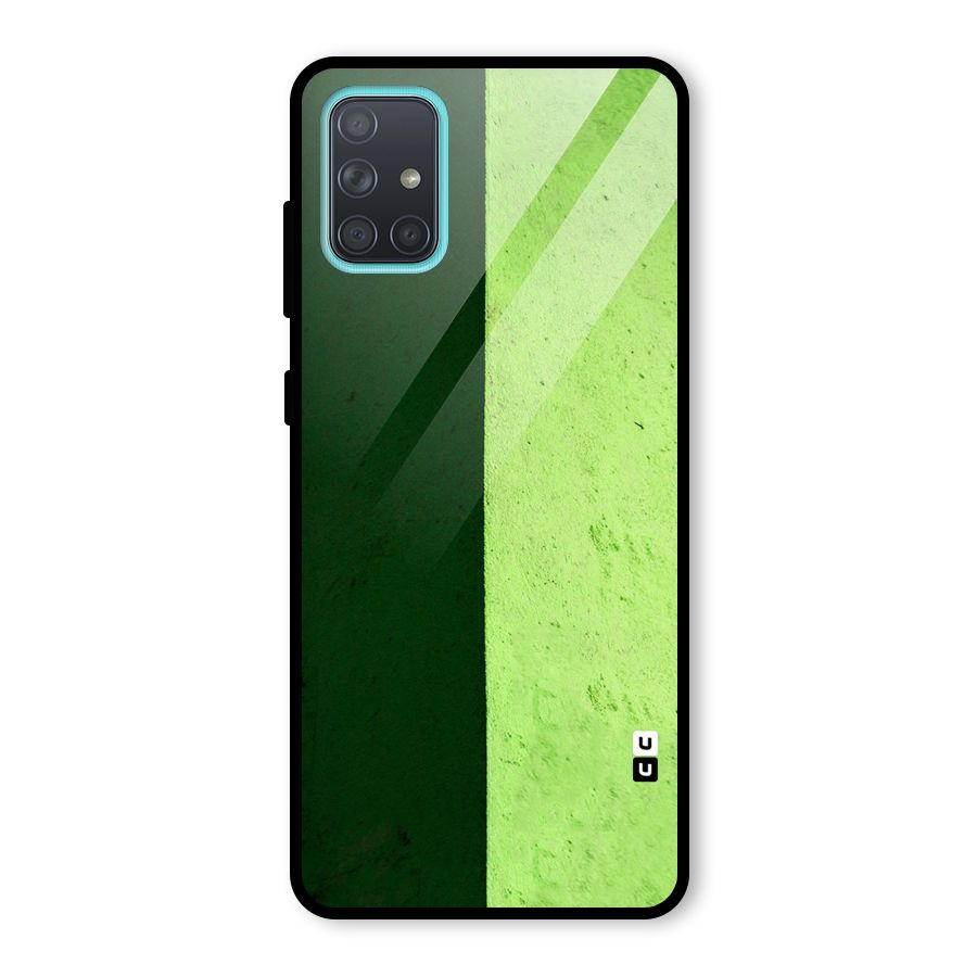 Shades Half Glass Back Case for Galaxy A71