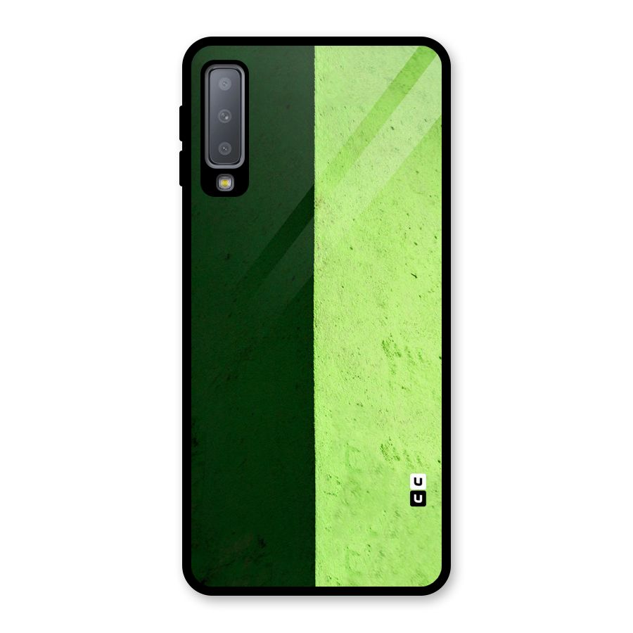 Shades Half Glass Back Case for Galaxy A7 (2018)