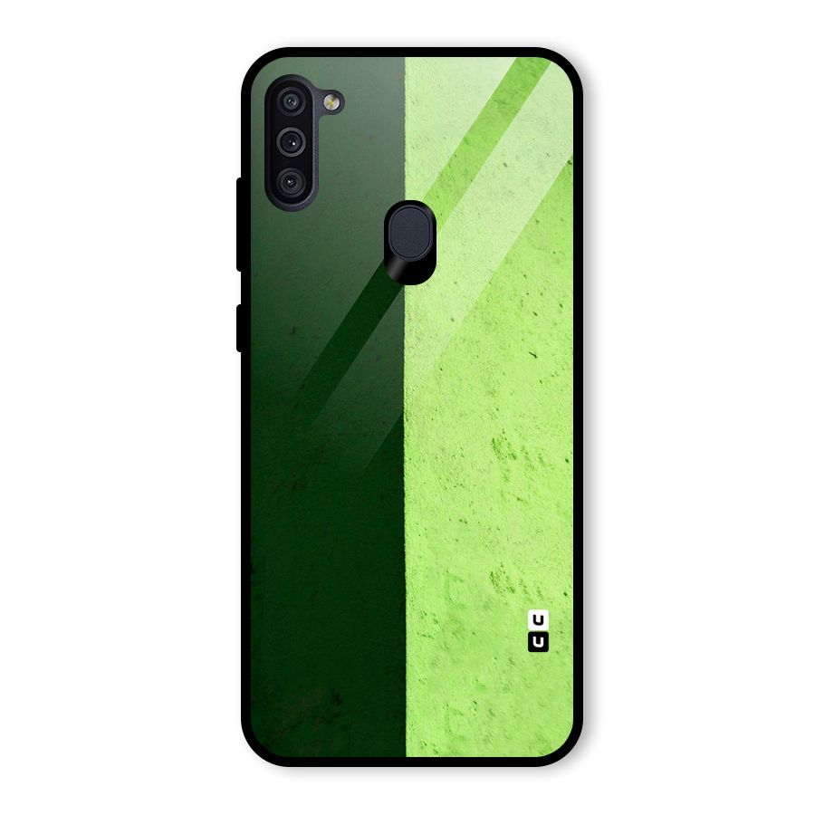 Shades Half Glass Back Case for Galaxy M11