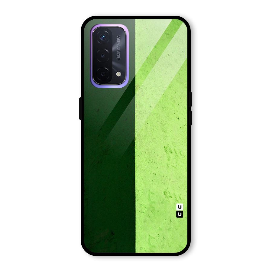 Shades Half Glass Back Case for Oppo A74 5G