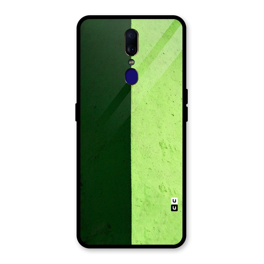 Shades Half Glass Back Case for Oppo F11