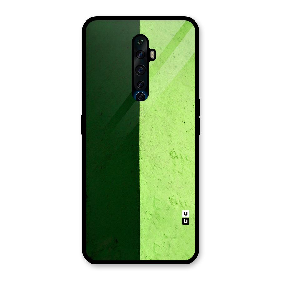 Shades Half Glass Back Case for Oppo Reno2 F