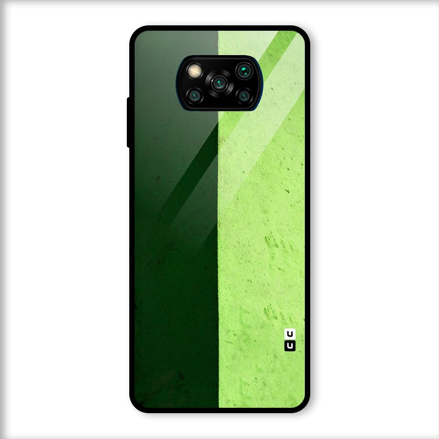 Shades Half Glass Back Case for Poco X3