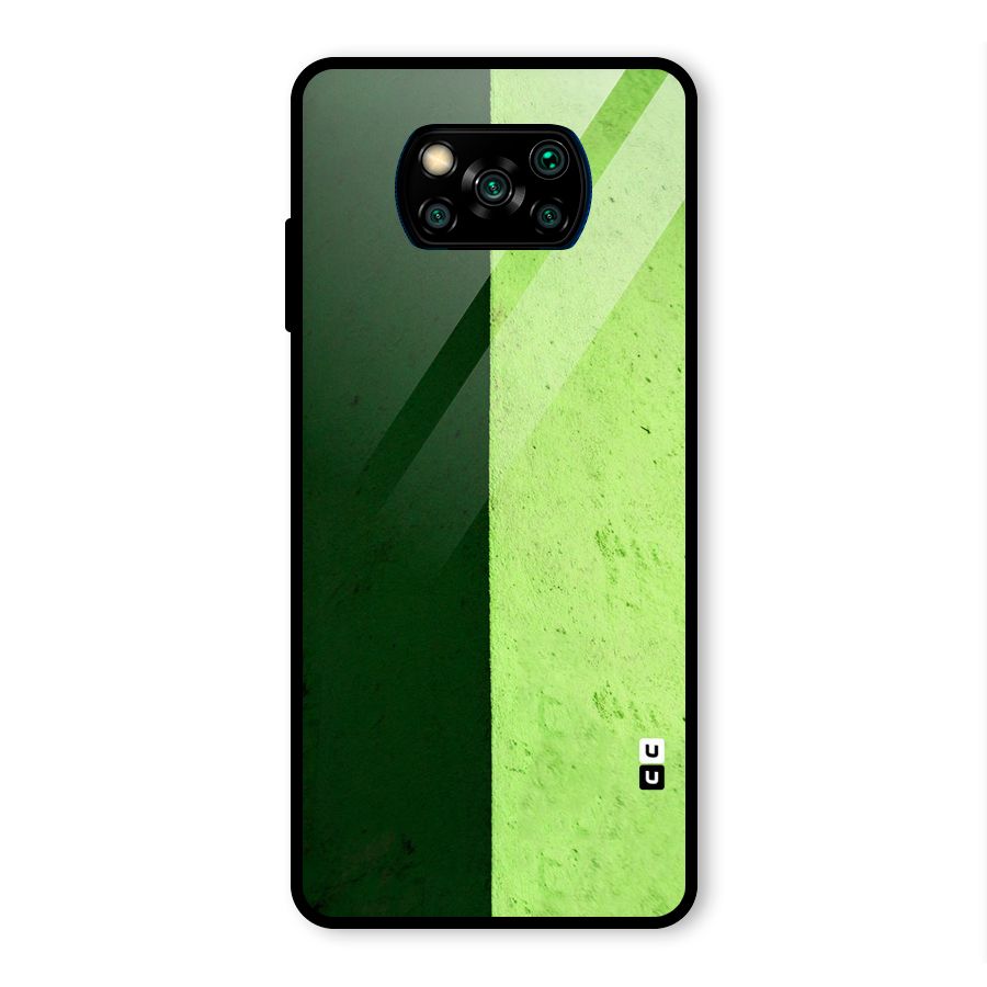 Shades Half Glass Back Case for Poco X3 Pro