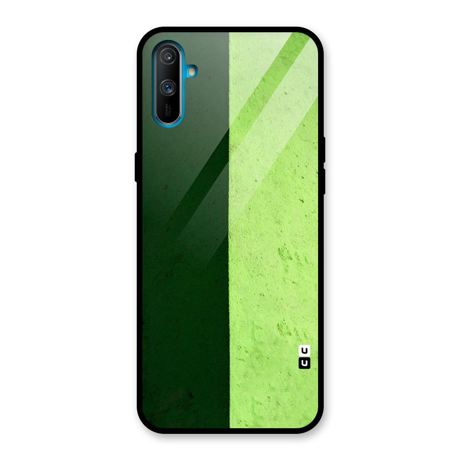 Shades Half Glass Back Case for Realme C3