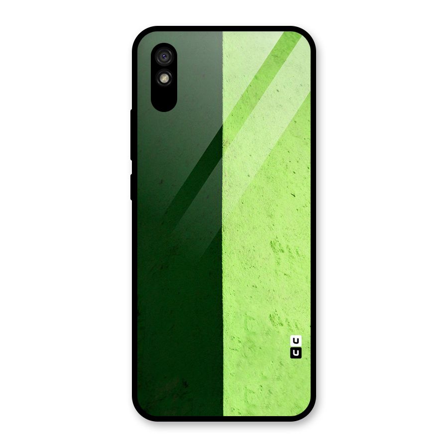 Shades Half Glass Back Case for Redmi 9A