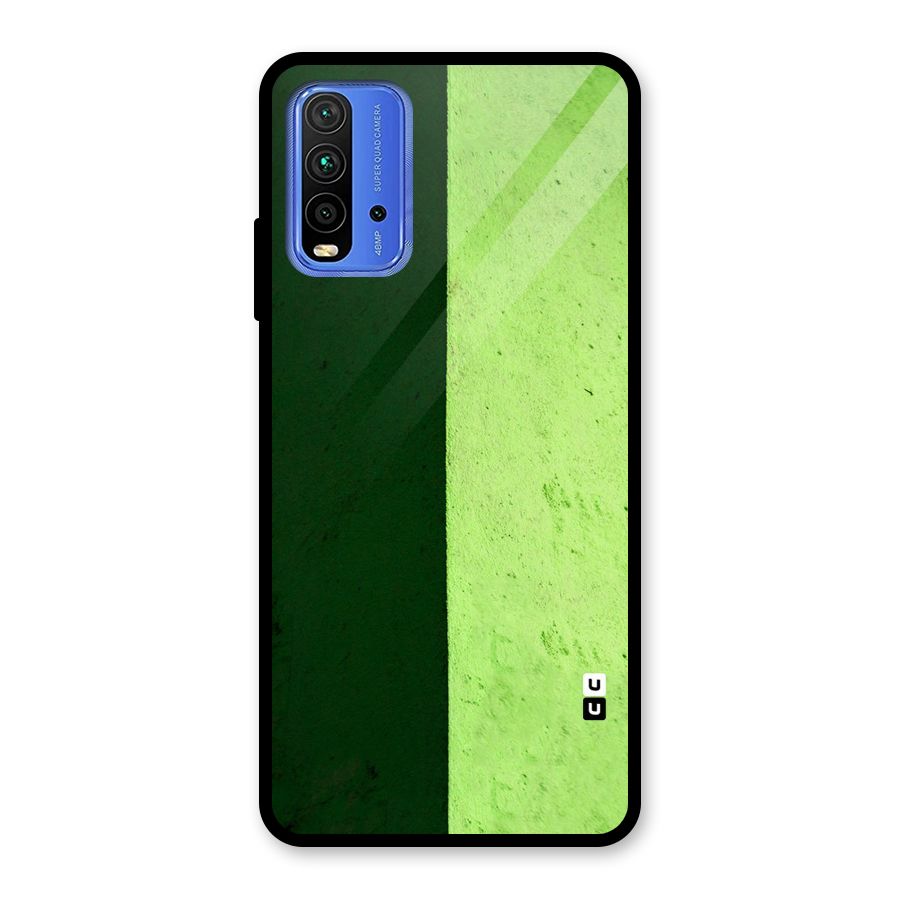 Shades Half Glass Back Case for Redmi 9 Power