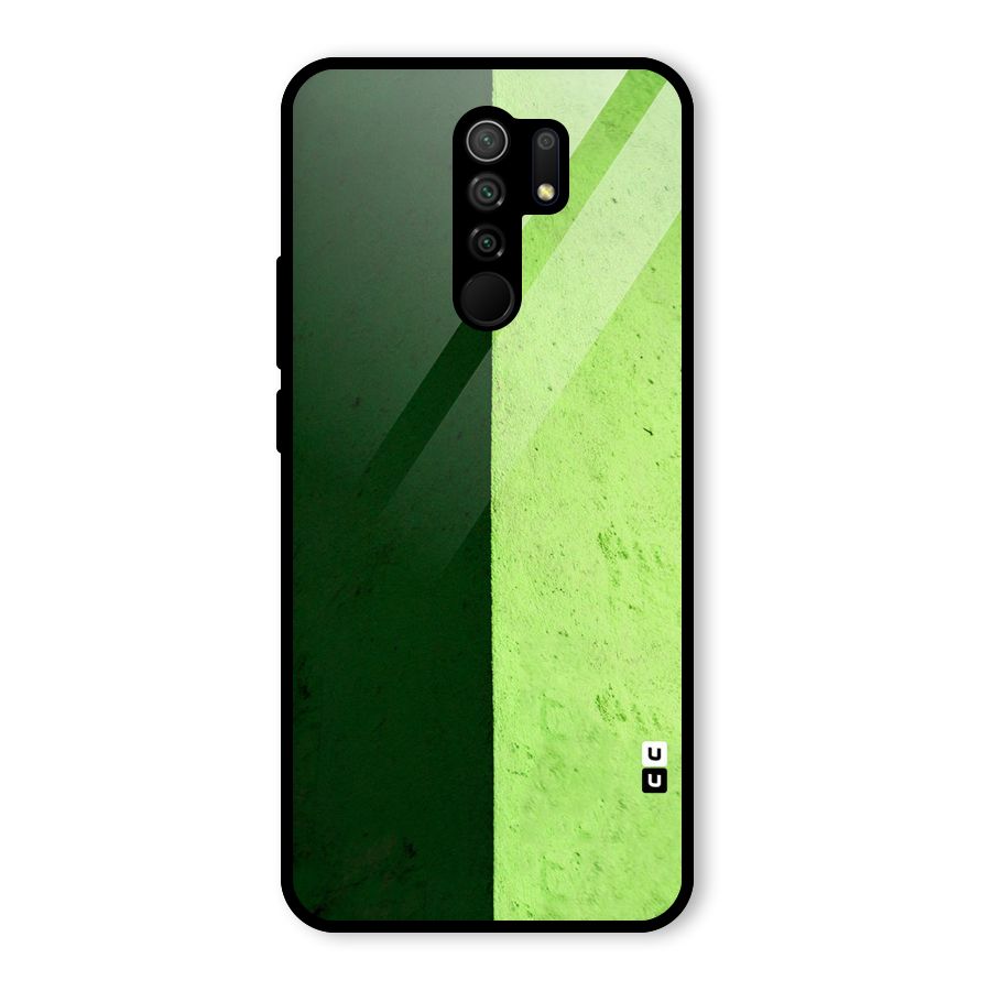 Shades Half Glass Back Case for Redmi 9 Prime