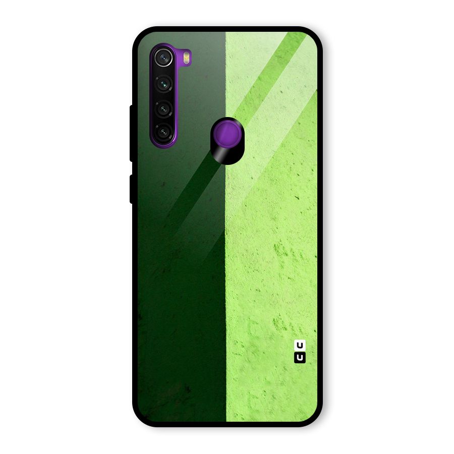 Shades Half Glass Back Case for Redmi Note 8