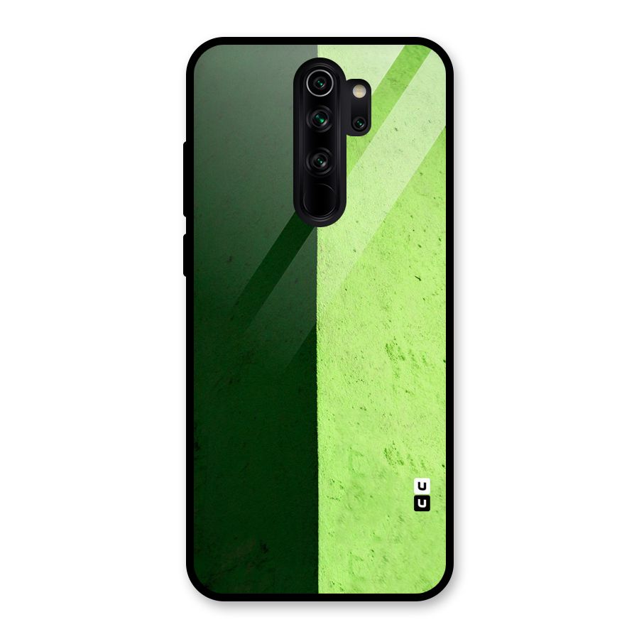 Shades Half Glass Back Case for Redmi Note 8 Pro