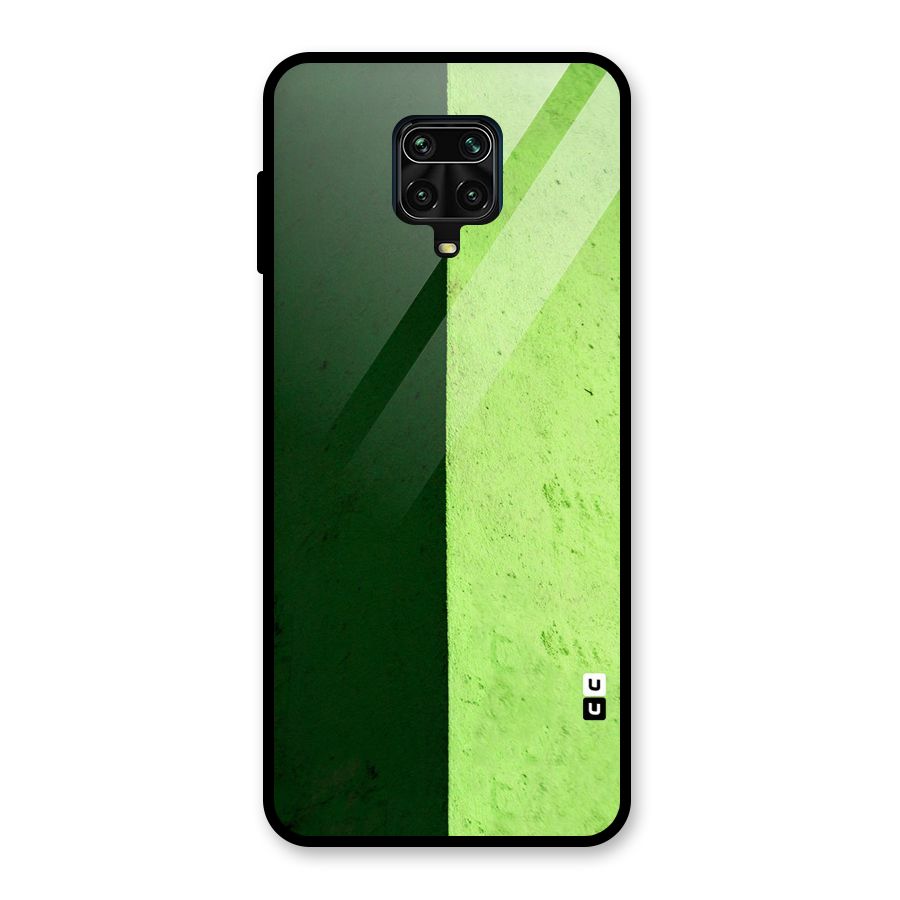 Shades Half Glass Back Case for Redmi Note 9 Pro