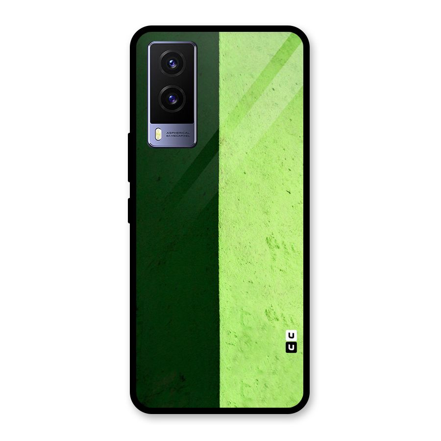 Shades Half Glass Back Case for Vivo V21e 5G