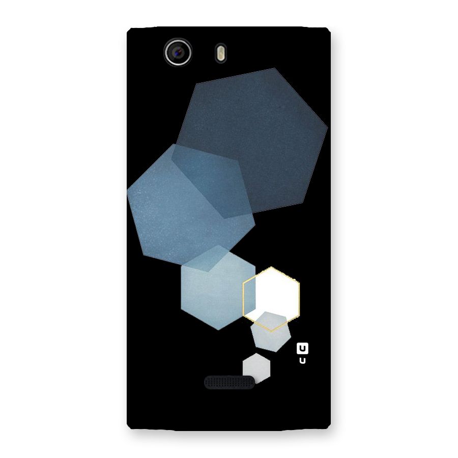 Shades Of Blue Shapes Back Case for Canvas Nitro 2 E311