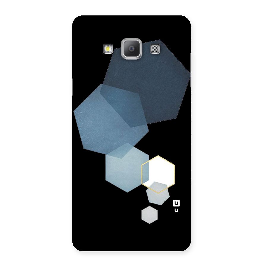 Shades Of Blue Shapes Back Case for Galaxy A7