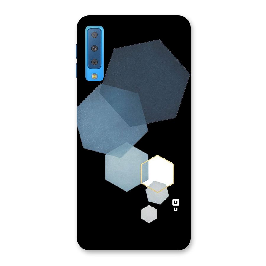 Shades Of Blue Shapes Back Case for Galaxy A7 (2018)
