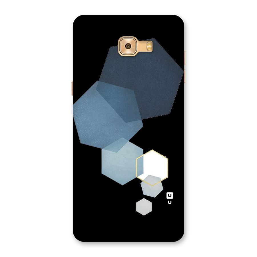 Shades Of Blue Shapes Back Case for Galaxy C9 Pro