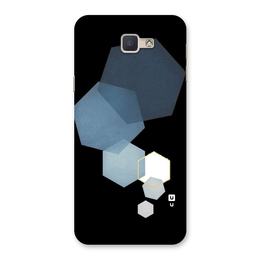 Shades Of Blue Shapes Back Case for Galaxy J5 Prime