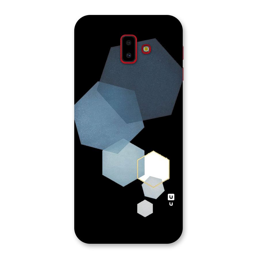 Shades Of Blue Shapes Back Case for Galaxy J6 Plus