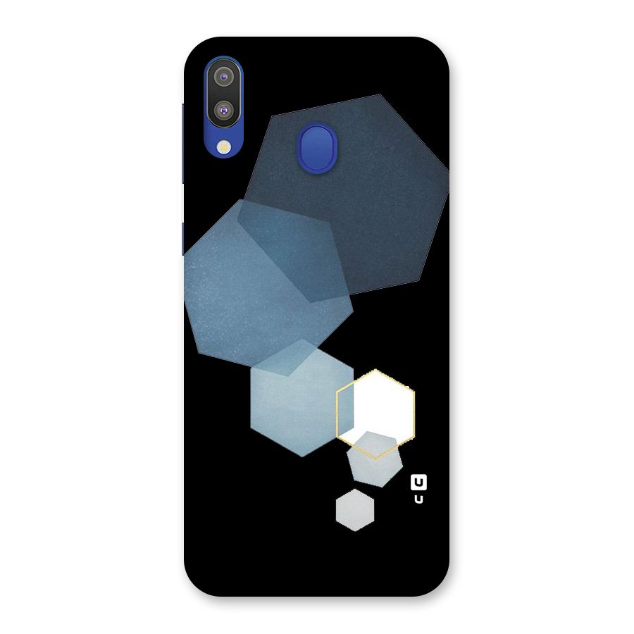 Shades Of Blue Shapes Back Case for Galaxy M20