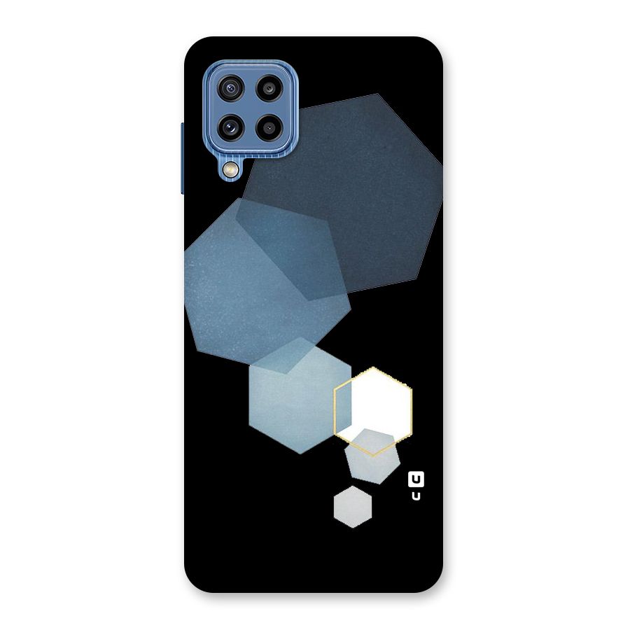 Shades Of Blue Shapes Back Case for Galaxy M32