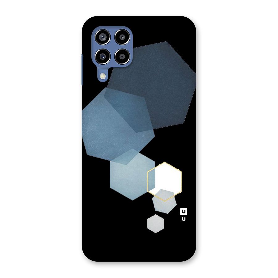 Shades Of Blue Shapes Back Case for Galaxy M53 5G