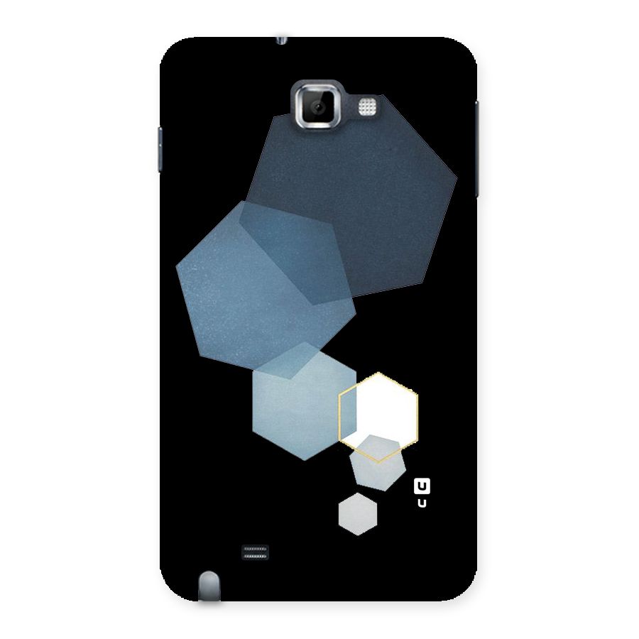 Shades Of Blue Shapes Back Case for Galaxy Note