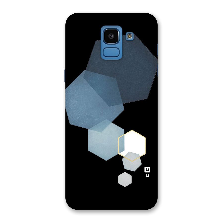 Shades Of Blue Shapes Back Case for Galaxy On6