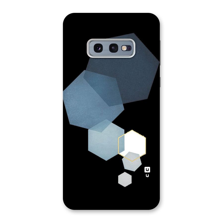 Shades Of Blue Shapes Back Case for Galaxy S10e
