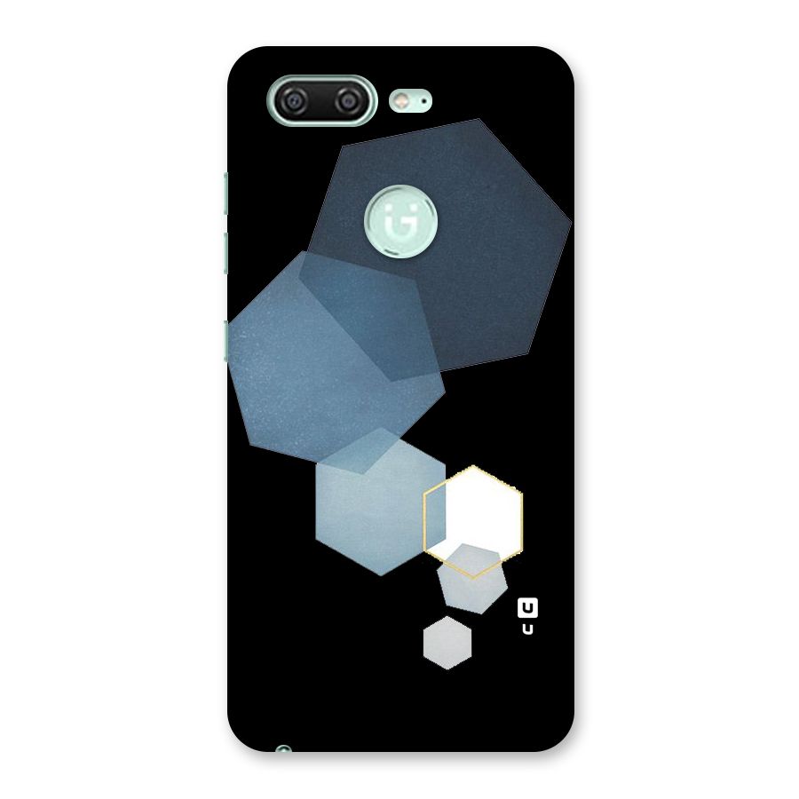 Shades Of Blue Shapes Back Case for Gionee S10