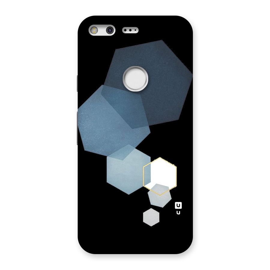 Shades Of Blue Shapes Back Case for Google Pixel