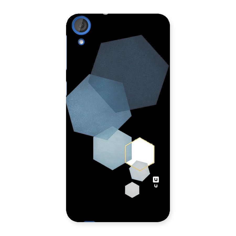 Shades Of Blue Shapes Back Case for HTC Desire 820