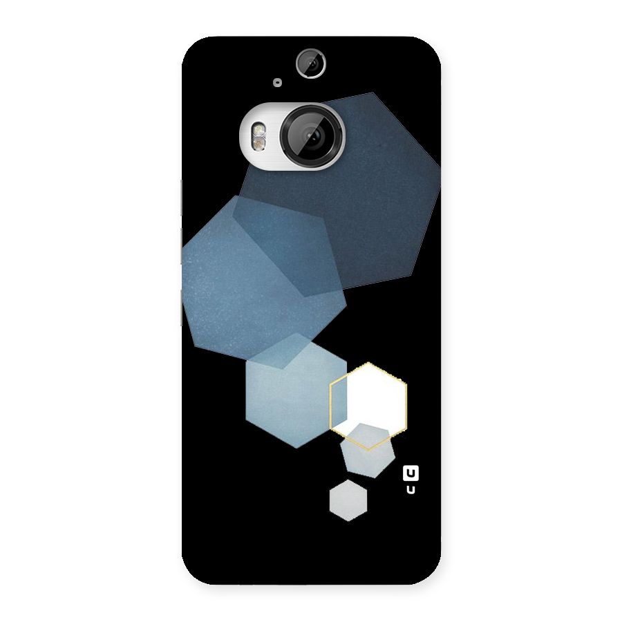 Shades Of Blue Shapes Back Case for HTC One M9 Plus