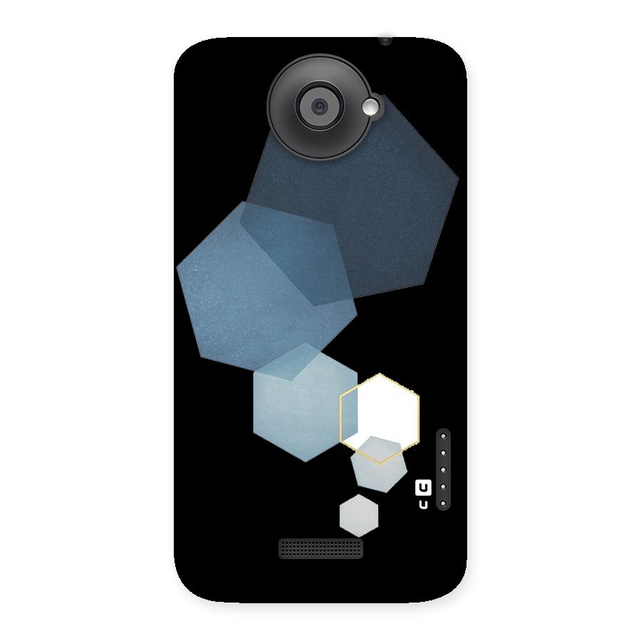 Shades Of Blue Shapes Back Case for HTC One X
