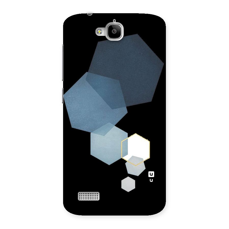 Shades Of Blue Shapes Back Case for Honor Holly