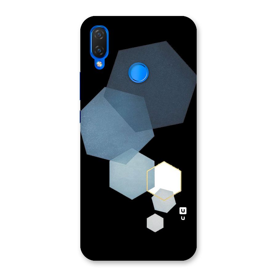 Shades Of Blue Shapes Back Case for Huawei P Smart+