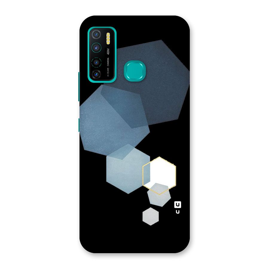 Shades Of Blue Shapes Back Case for Infinix Hot 9 Pro