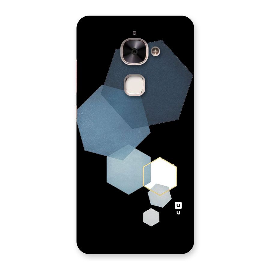 Shades Of Blue Shapes Back Case for Le 2