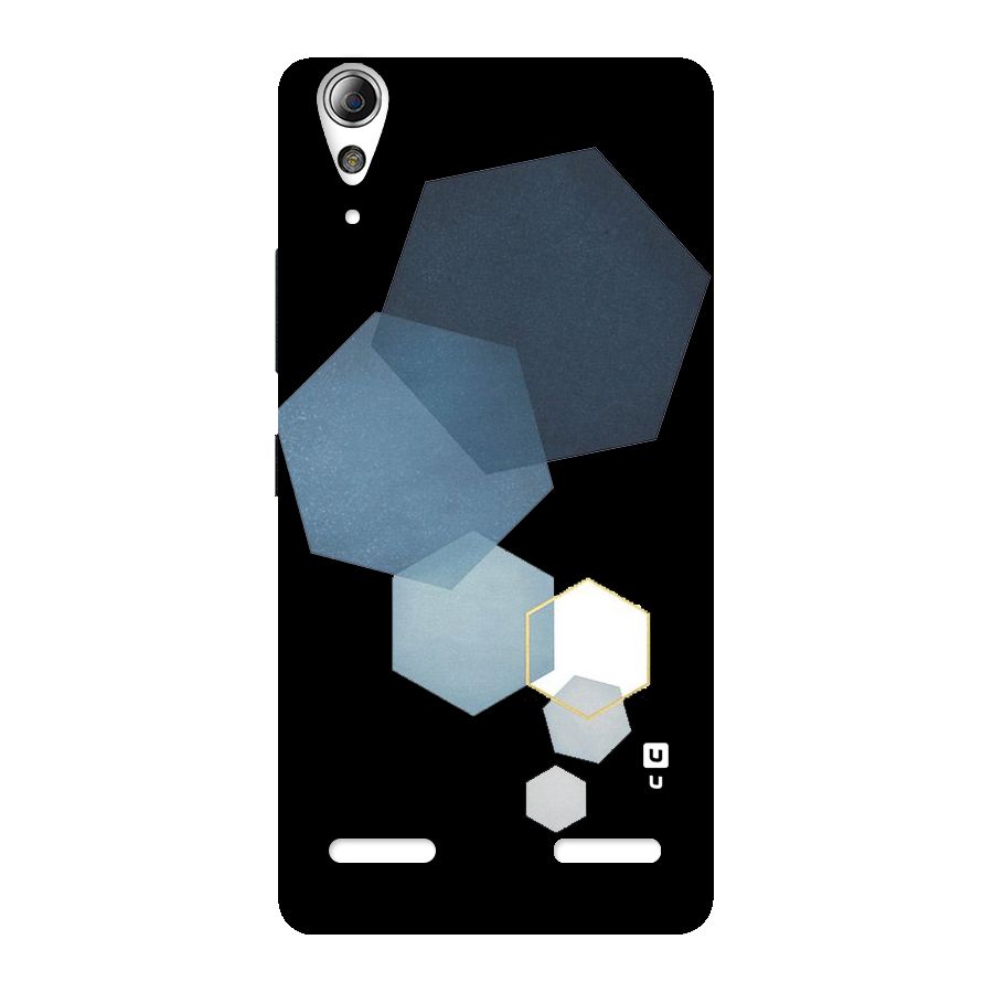 Shades Of Blue Shapes Back Case for Lenovo A6000 Plus