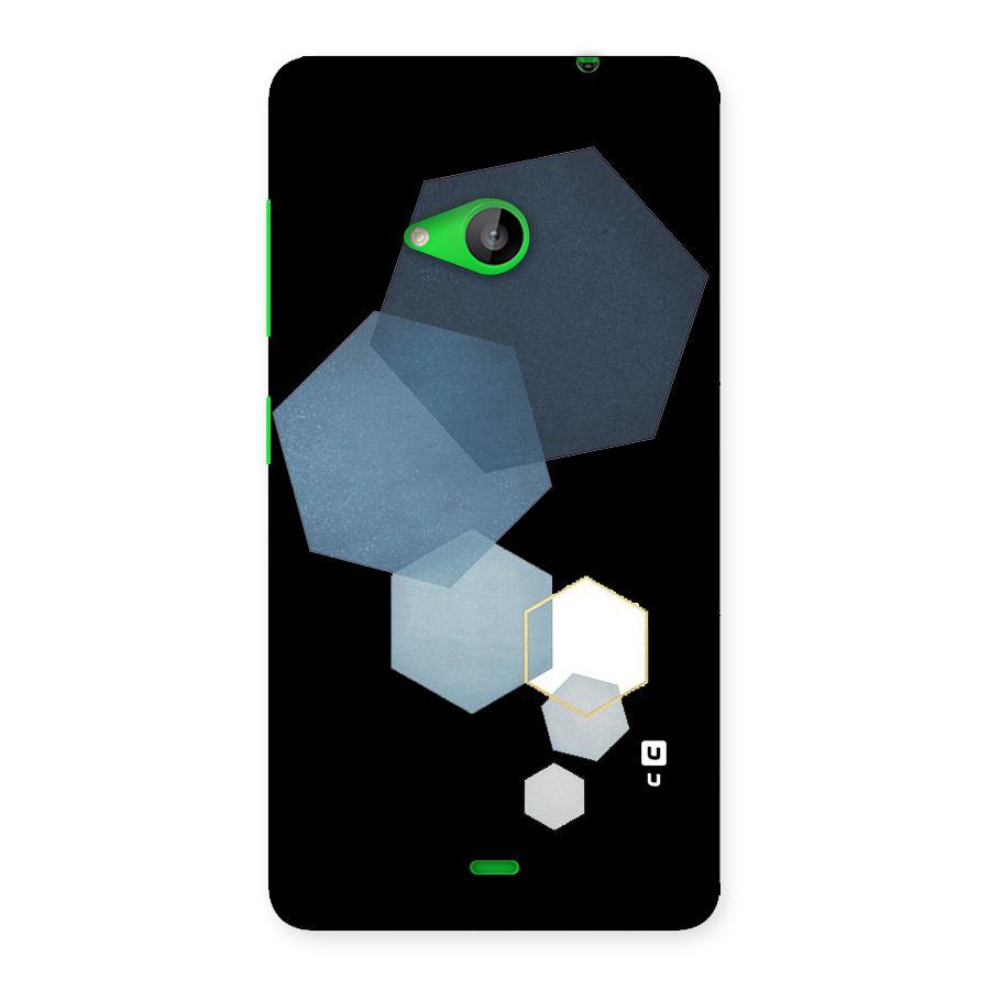 Shades Of Blue Shapes Back Case for Lumia 535