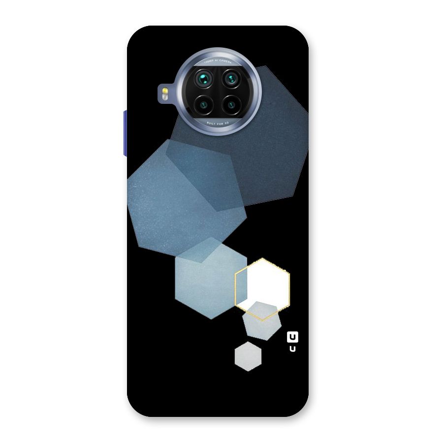 Shades Of Blue Shapes Back Case for Mi 10i