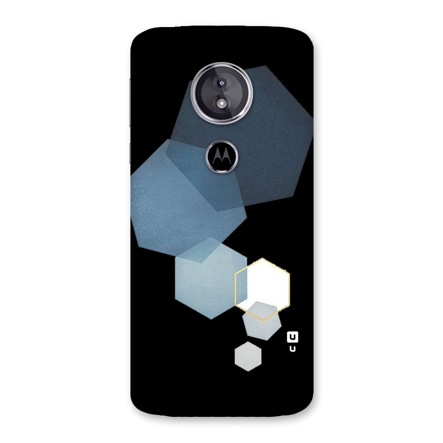 Shades Of Blue Shapes Back Case for Moto E5