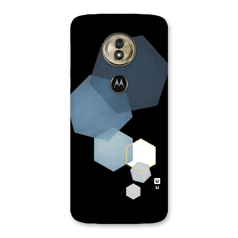 Shades Of Blue Shapes Back Case for Moto G6 Play