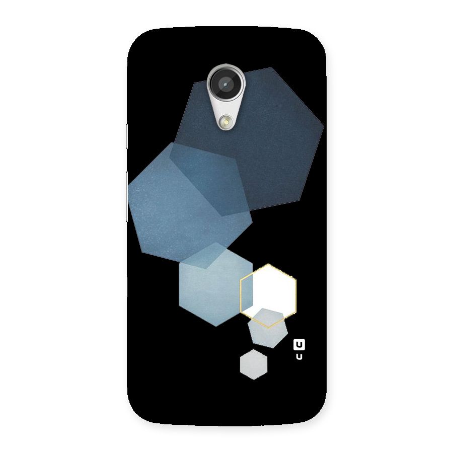 Shades Of Blue Shapes Back Case for Moto G 2nd Gen