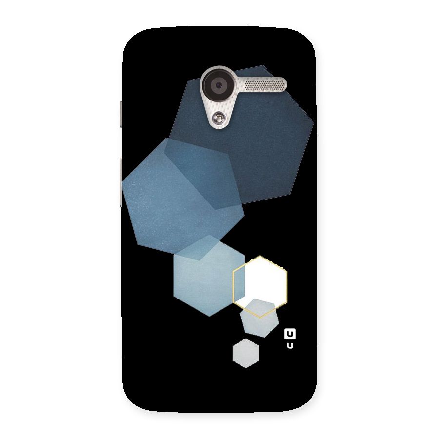Shades Of Blue Shapes Back Case for Moto X