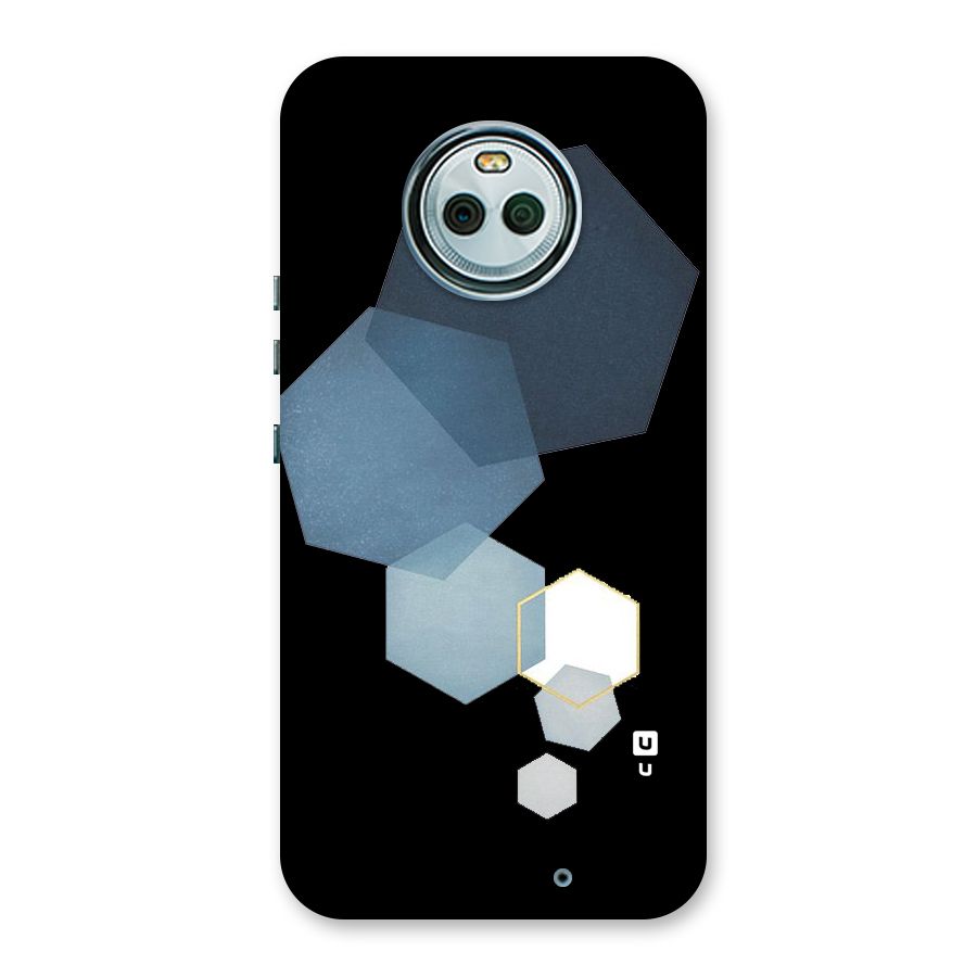 Shades Of Blue Shapes Back Case for Moto X4